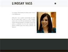 Tablet Screenshot of lindsayvass.com